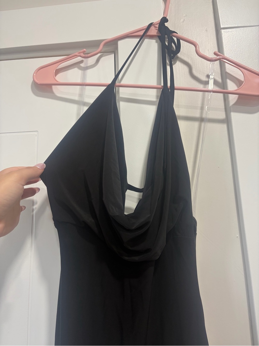 Windsor Black Halter Tight Dress